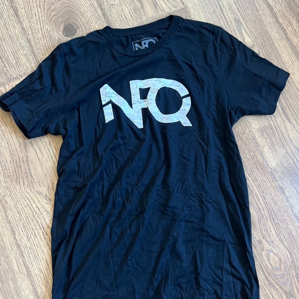Men's NFQ Logo Shirt Black Size Medium